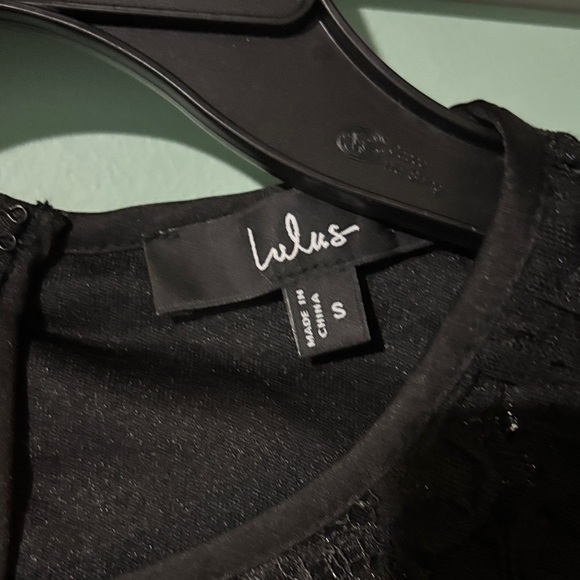 Lulu's Black Sequin Dress - Picture 2 of 5